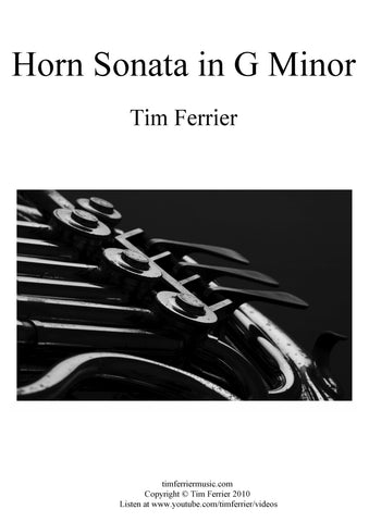 Horn Sonata by Australian composer Tim Ferrier. Solo French horn and piano.